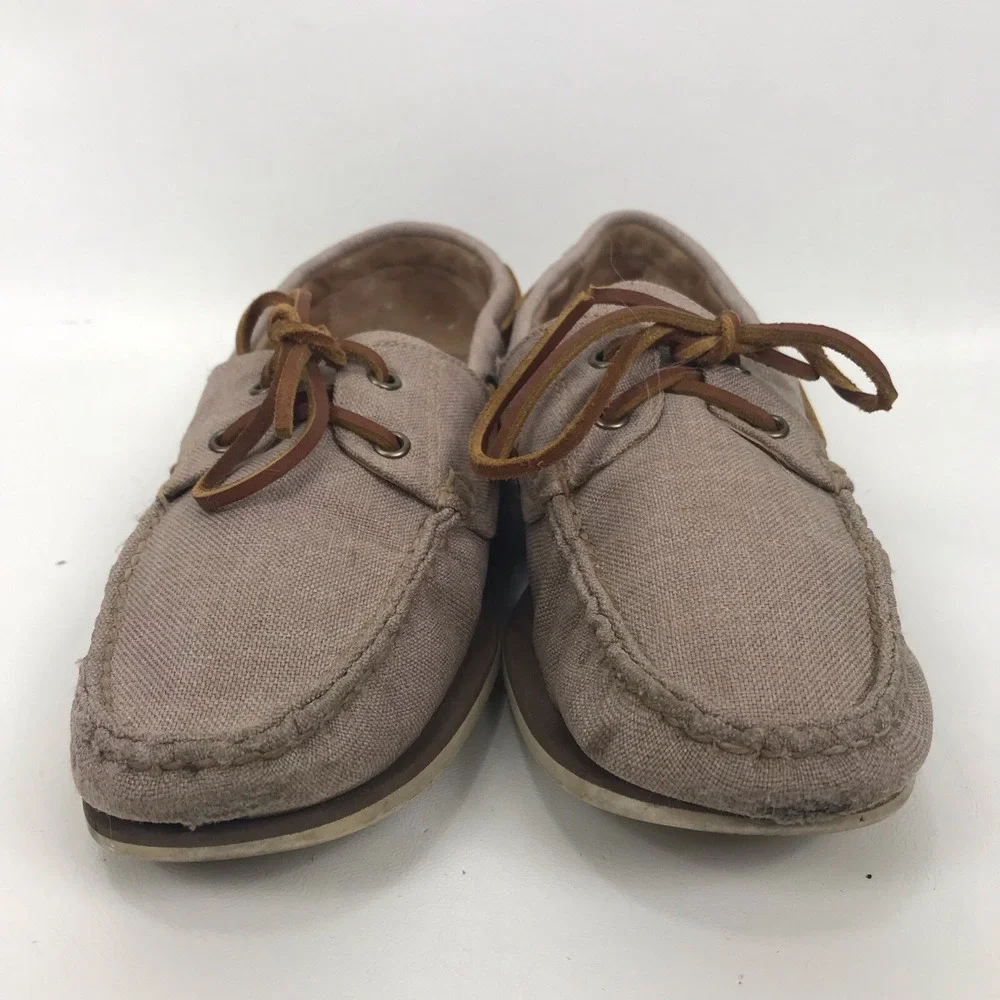 J Crew‎ Boat Shoes 2 Eyelet AQ346 Mens Size 10.5 Canva